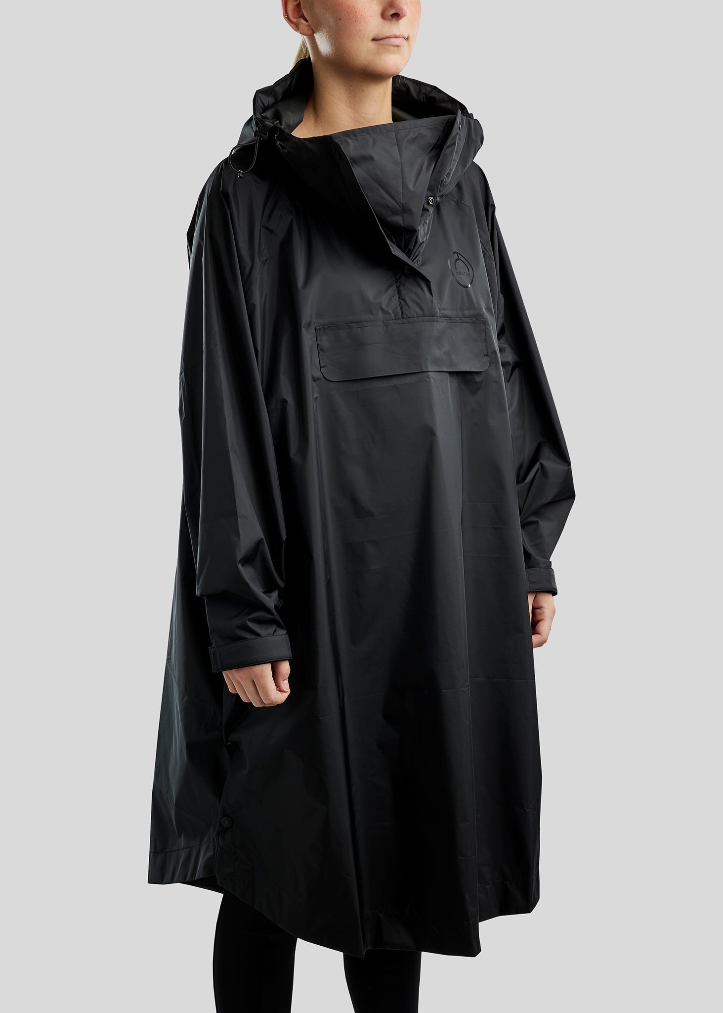 MoRianne Rain Jacket w. Black Logo - Black