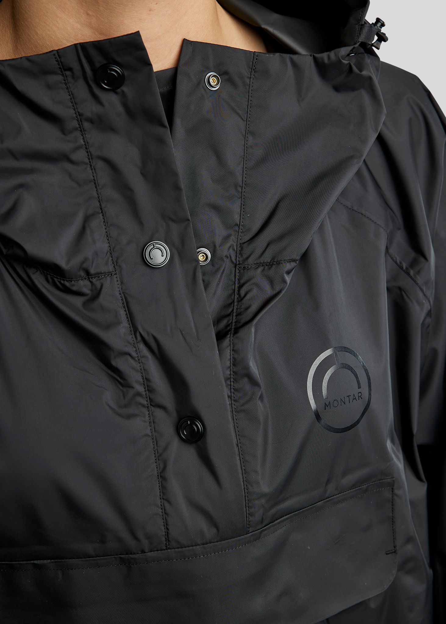MoRianne Rain Jacket w. Black Logo - Black