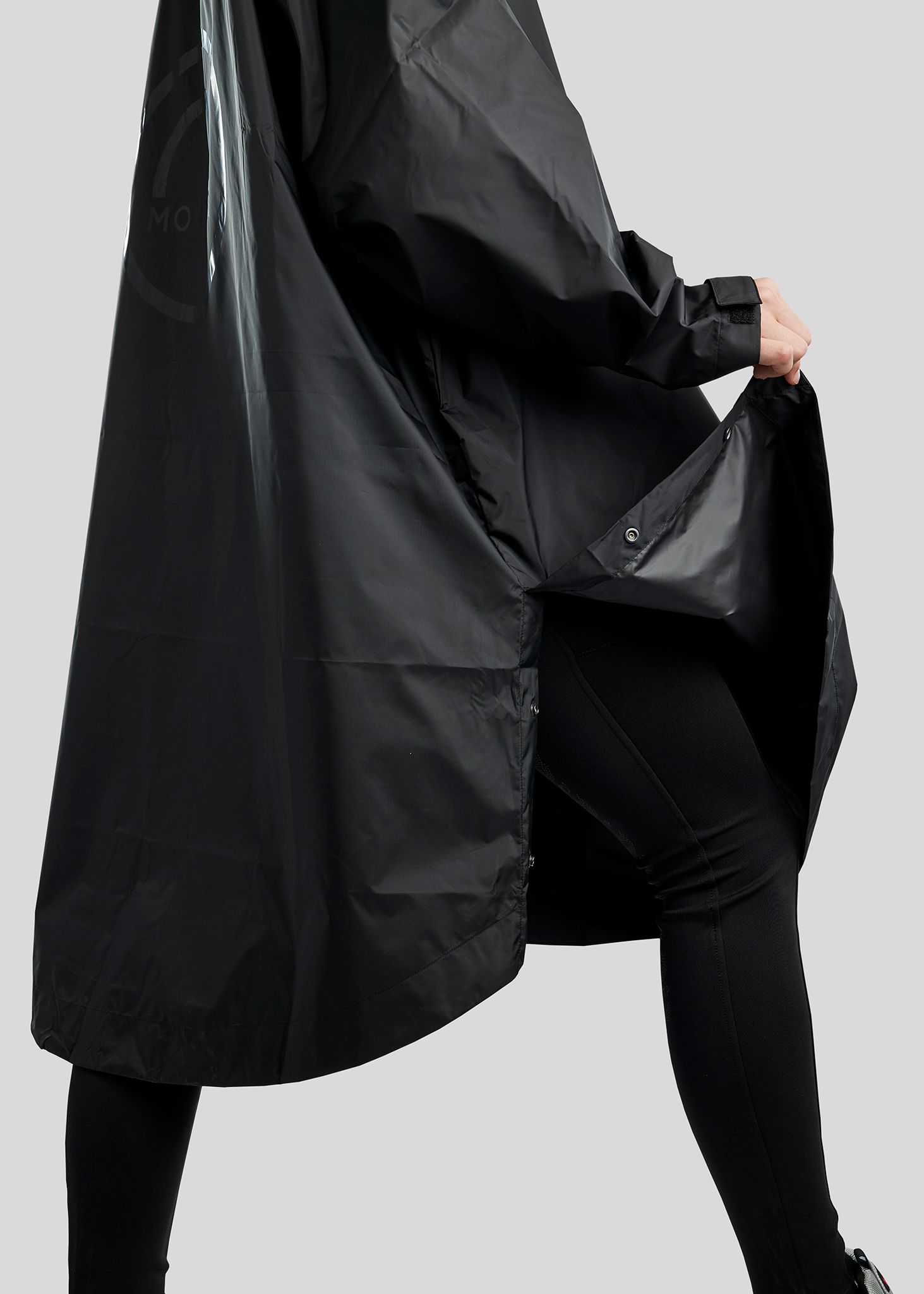 MoRianne Rain Jacket w. Black Logo - Black