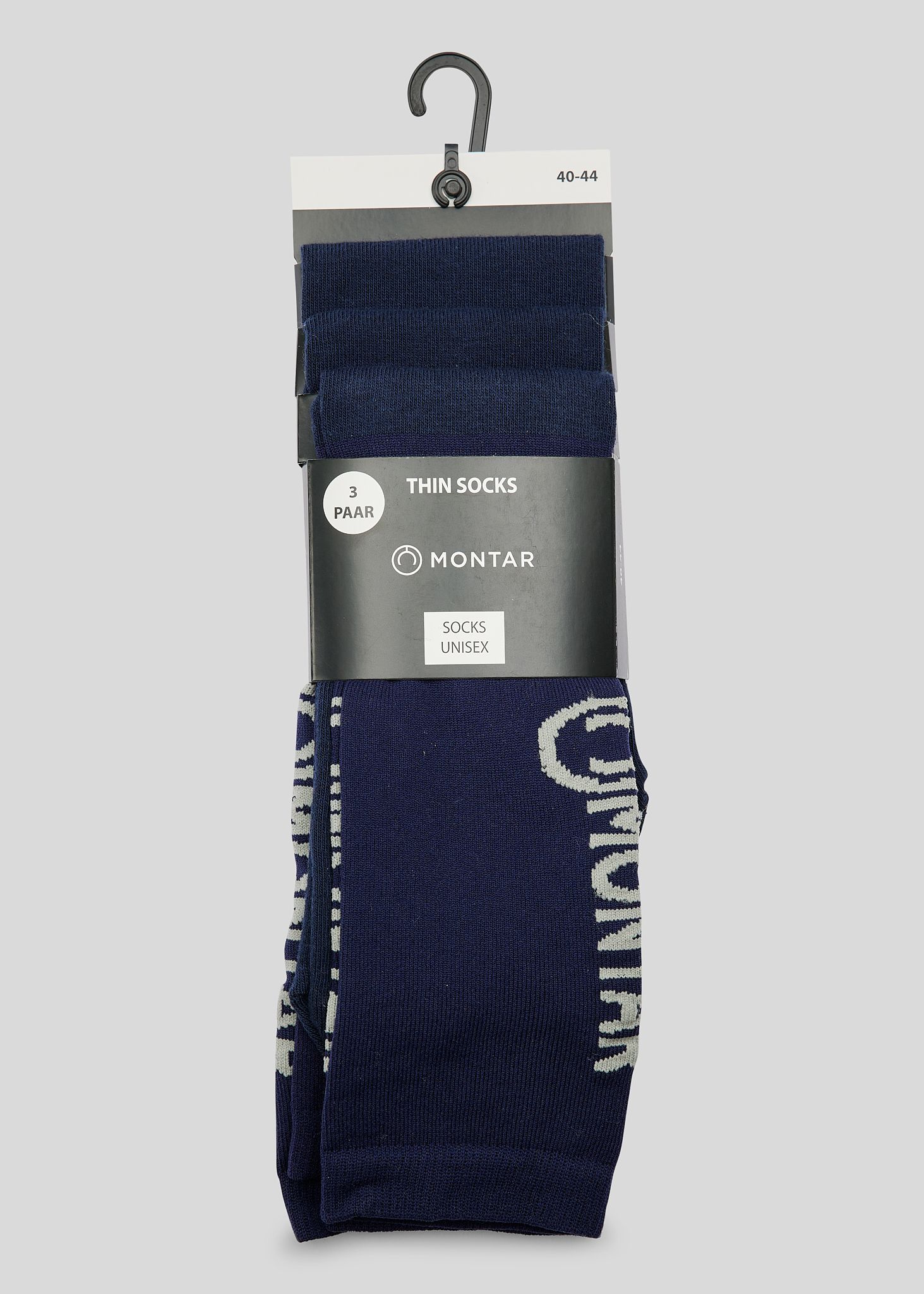 Nylon Socks High 3-Pack - Navy 