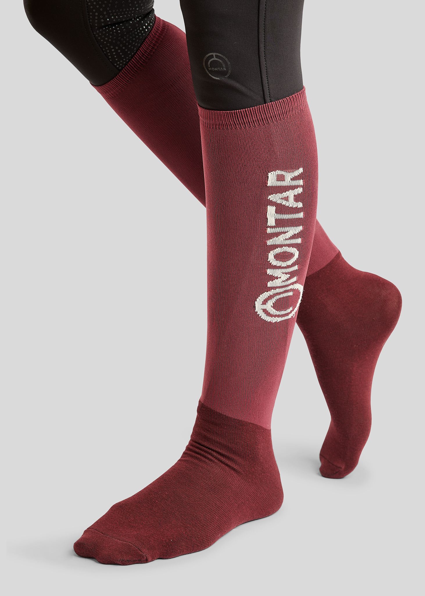 Nylon sock 3 pairs plum