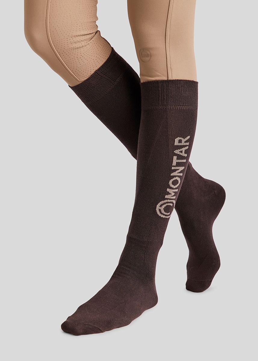Bamboo Socks Knee High - Brown 