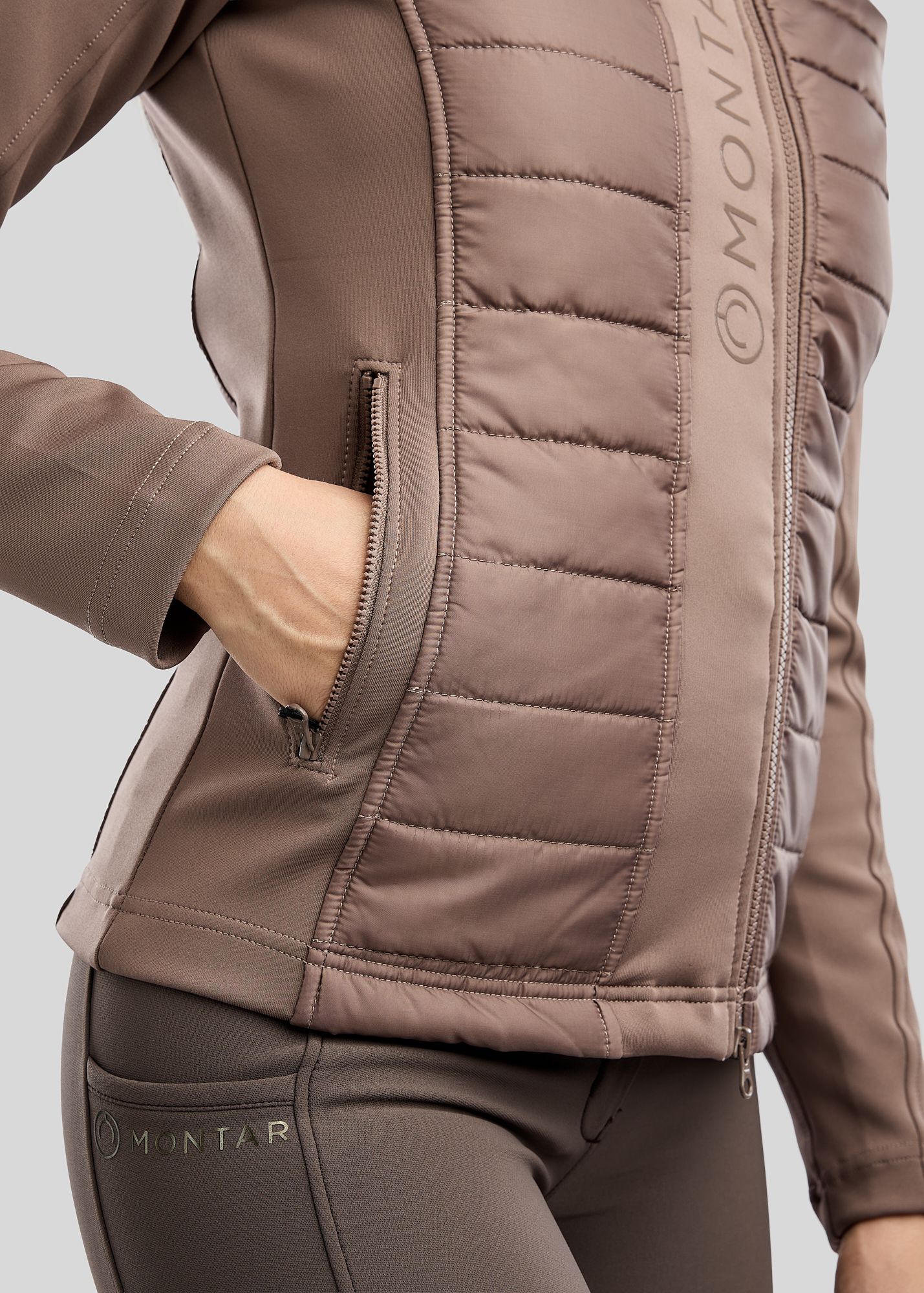 Emma quilt body jacket Nougat Brown