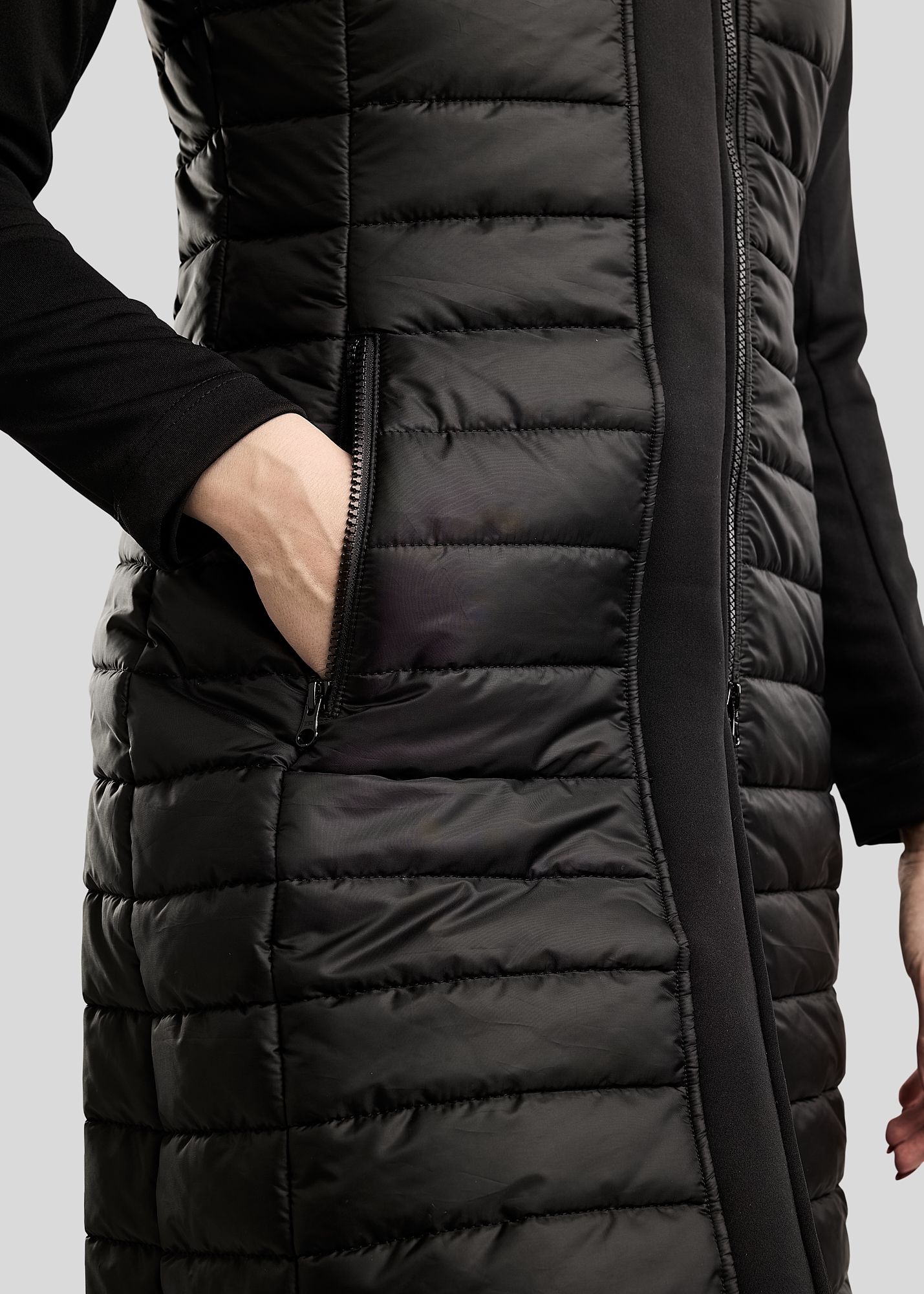 Emma Long Softshell Jacket - Black  