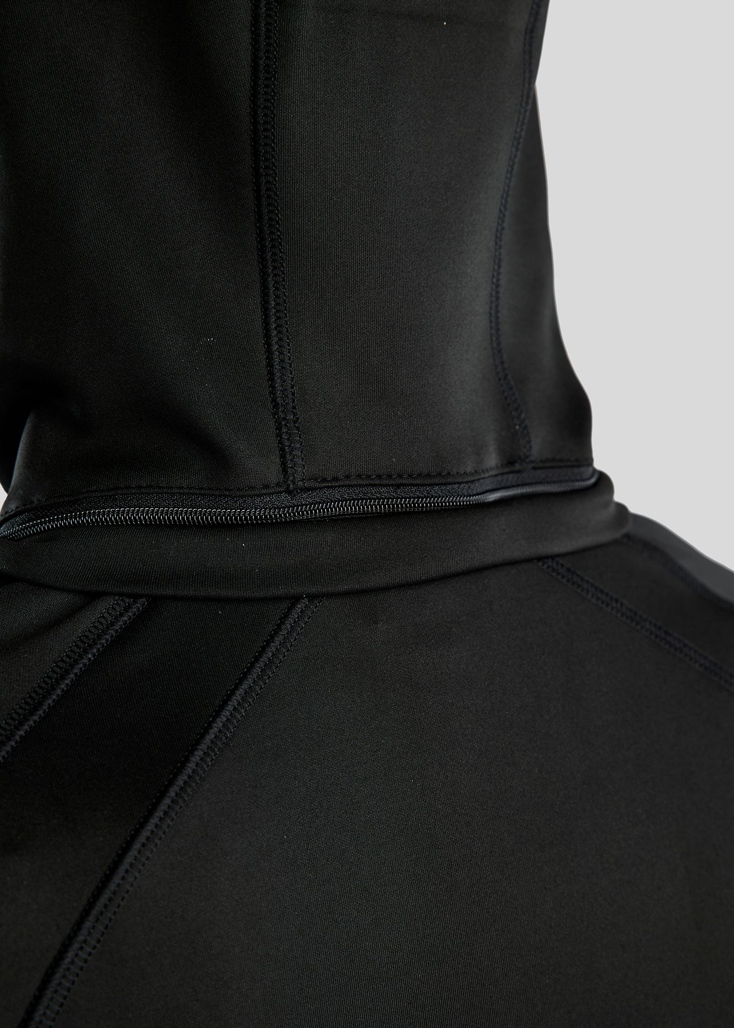 MoBlair Full Zip Softshell Gun Metal Crystal Logo Detachable Hood