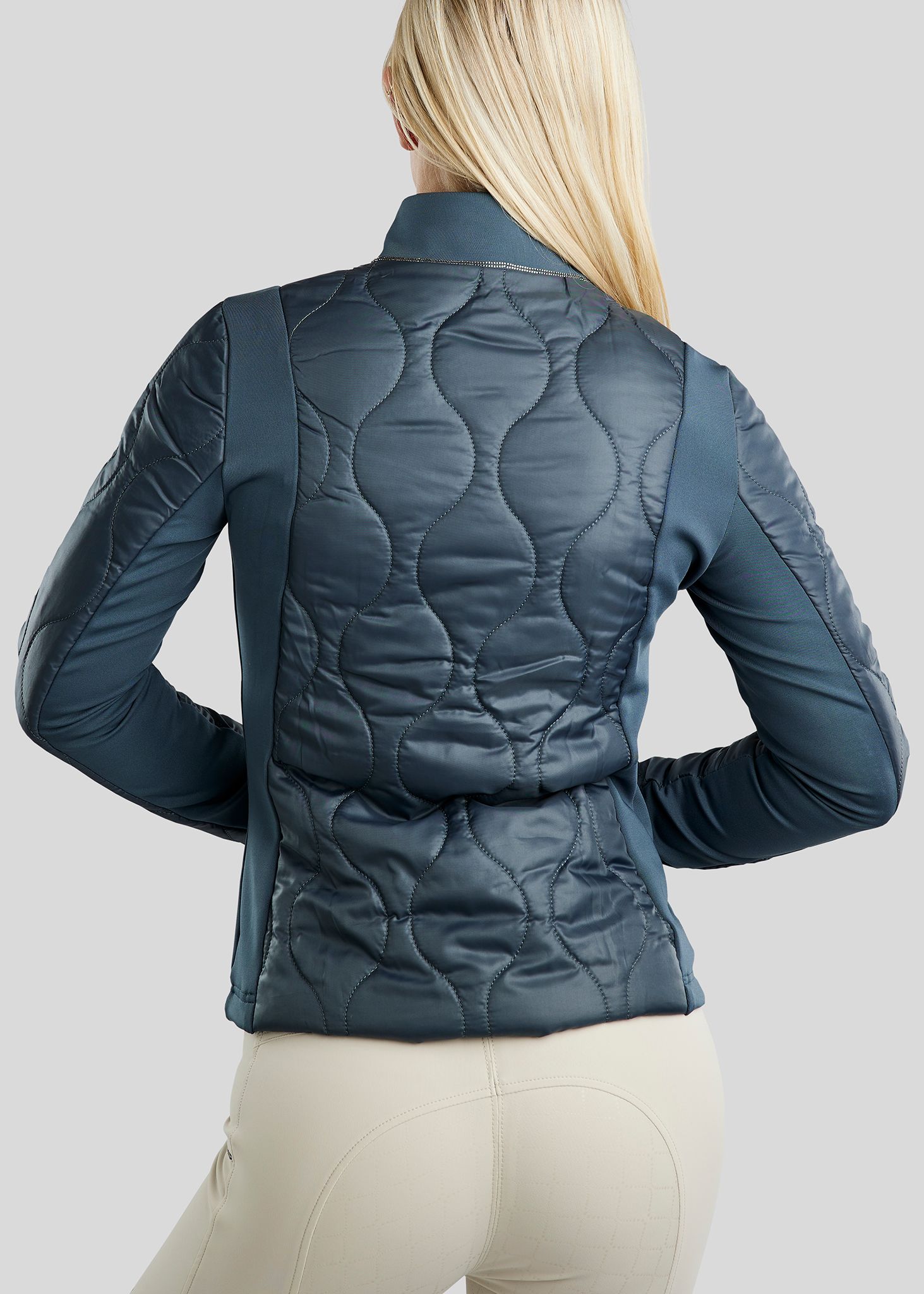 MoMary Gun Metal Crystal Hybrid Jacket