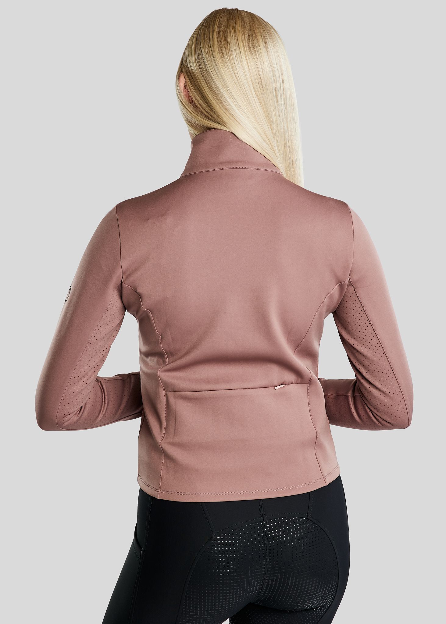 MoZida REFINED Jacket w. Gun Metal Crystal Logo - Dusty Rose 