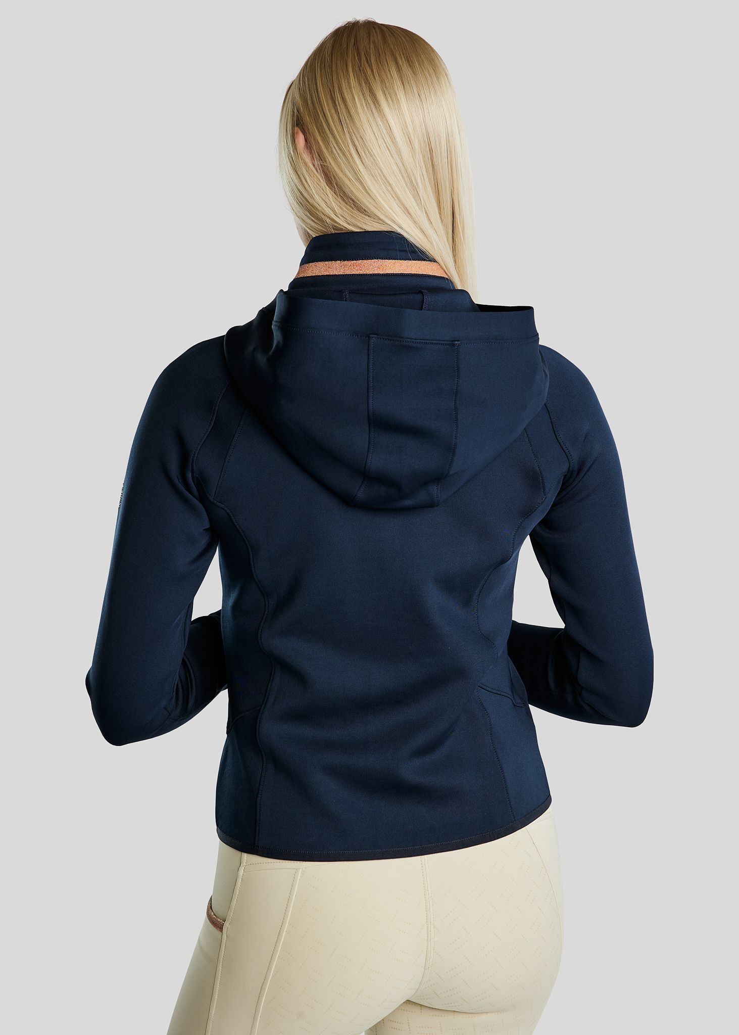 MoGlenda Jacket w. Rosegold Caviar Tape - Navy 