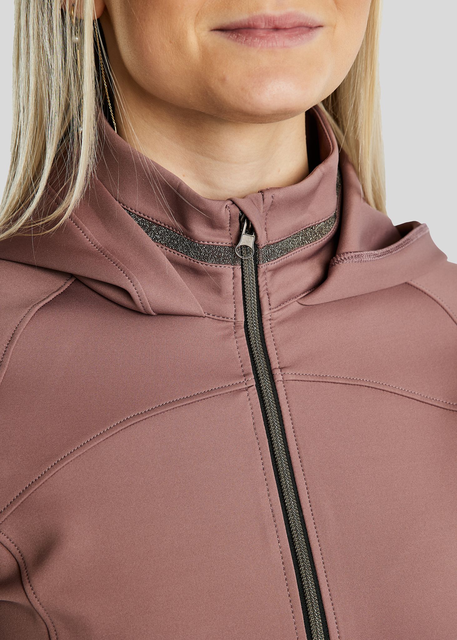 MoGaia Jacket w. Gun Metal Caviar Tape - Dusty Rose 