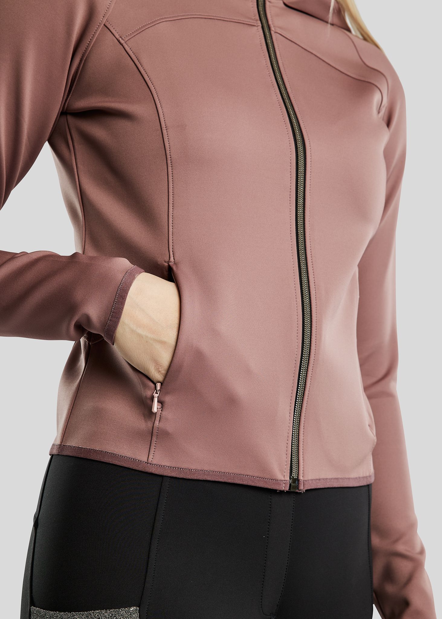 MoGaia Jacket w. Gun Metal Caviar Tape - Dusty Rose 