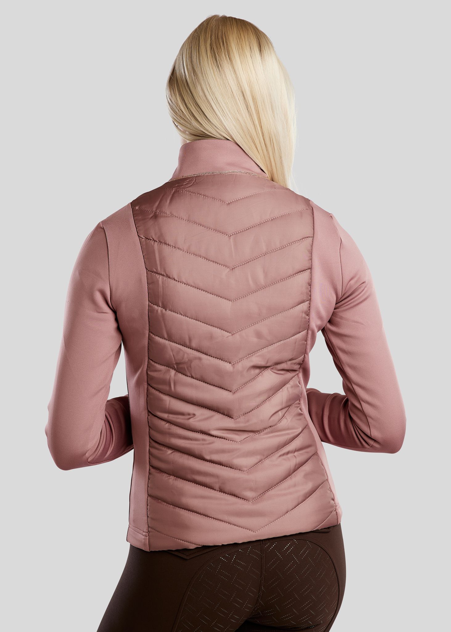 MoMari Hybrid Jacket w. Rosegold Crystals - Dusty Rose 