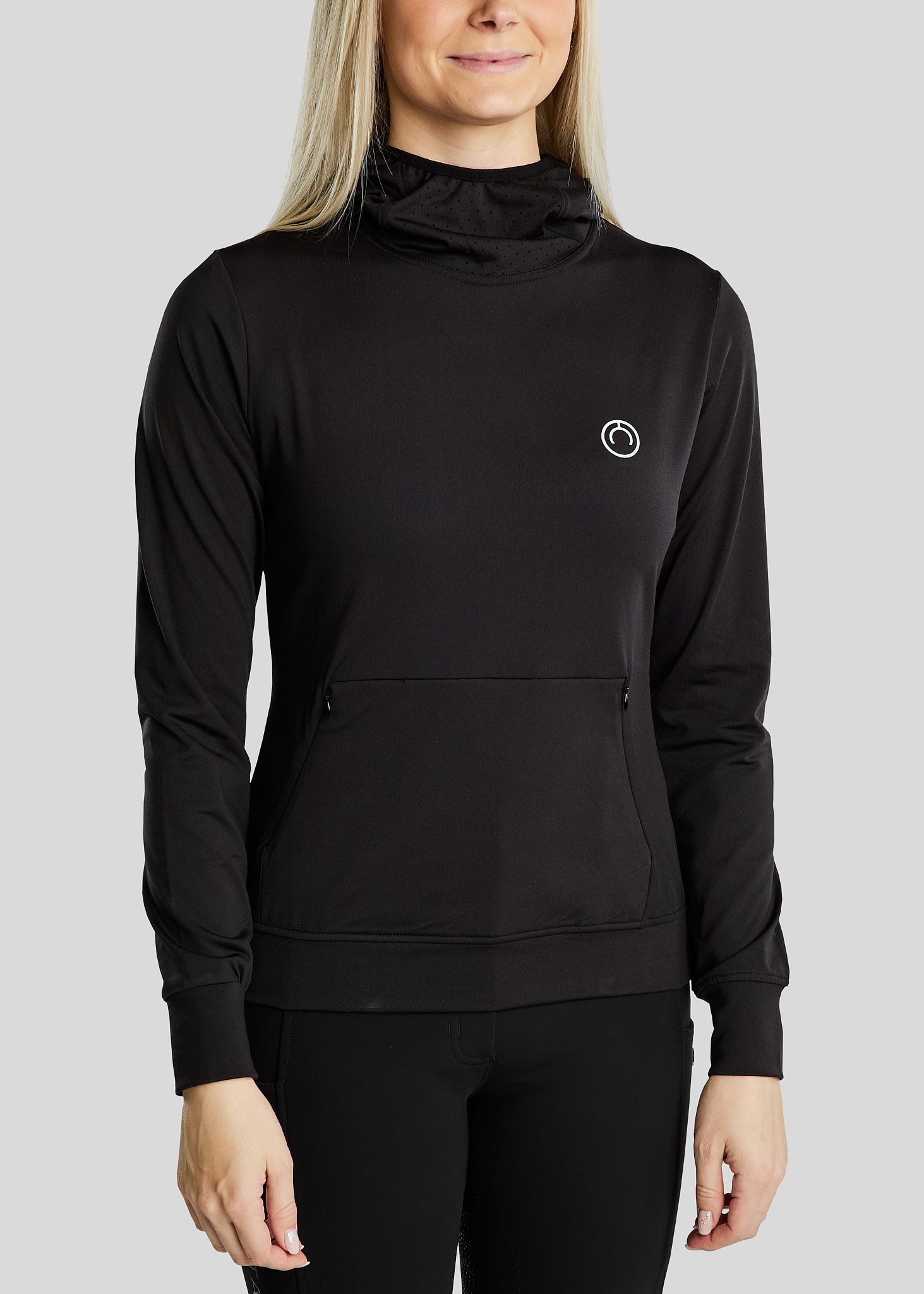 MoEsta Thermo Hoodie w. Reflective Print - Black 