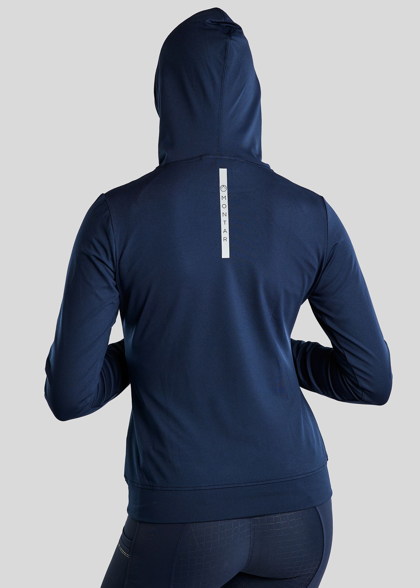 MoEsta Thermo Hoodie w. Reflective Print - Navy 