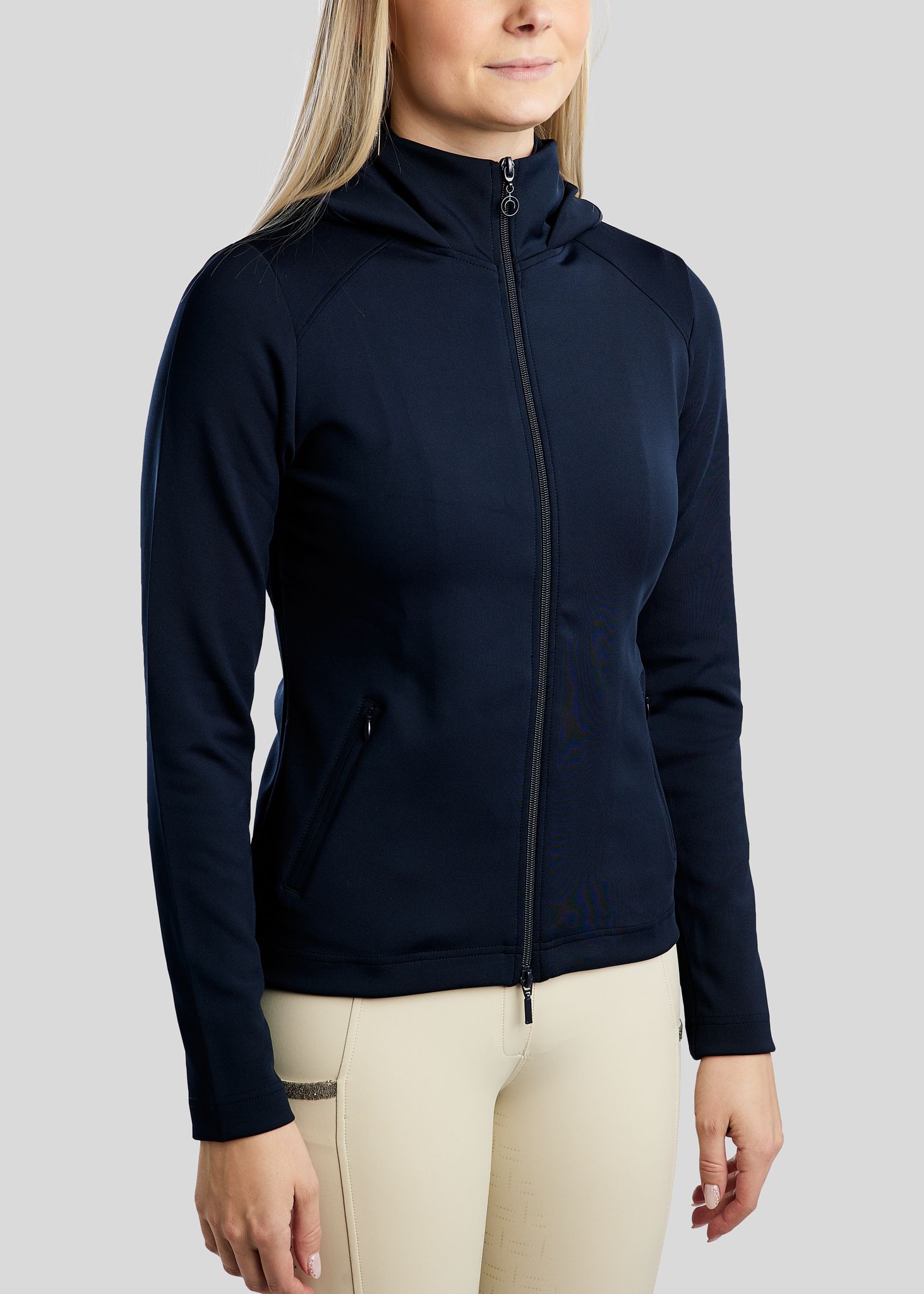 MoAddie Softshell Jacket w. Rosegold Logo - Navy 