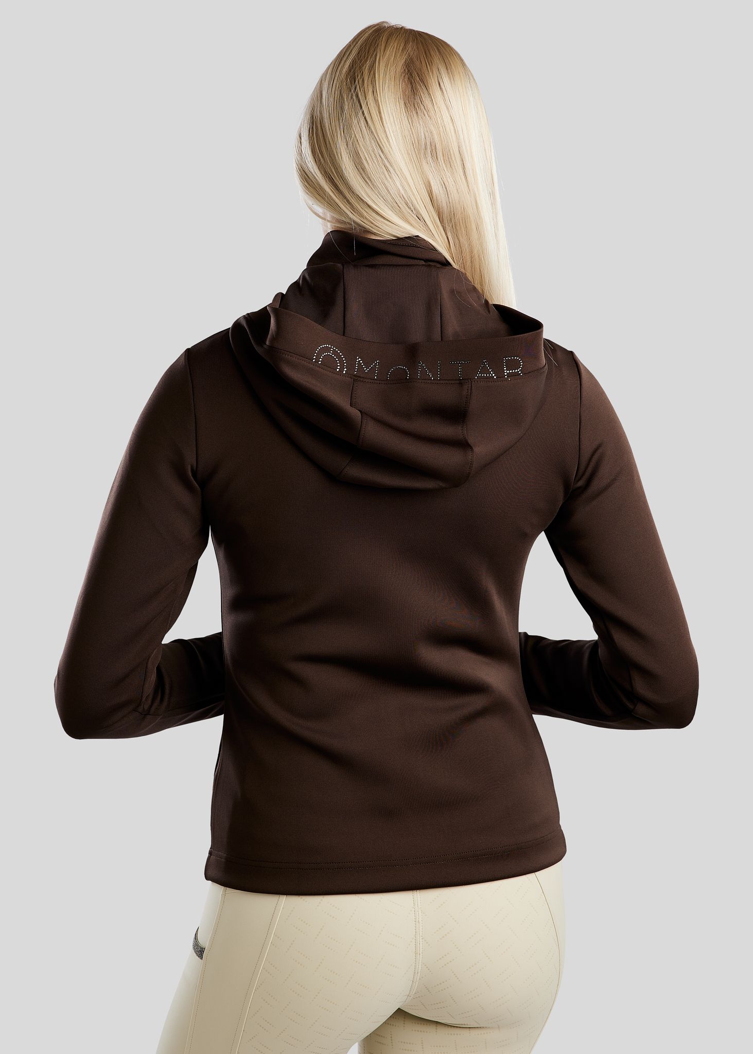 MoAddie Softshell Jacket w. Rosegold Logo - Brown 