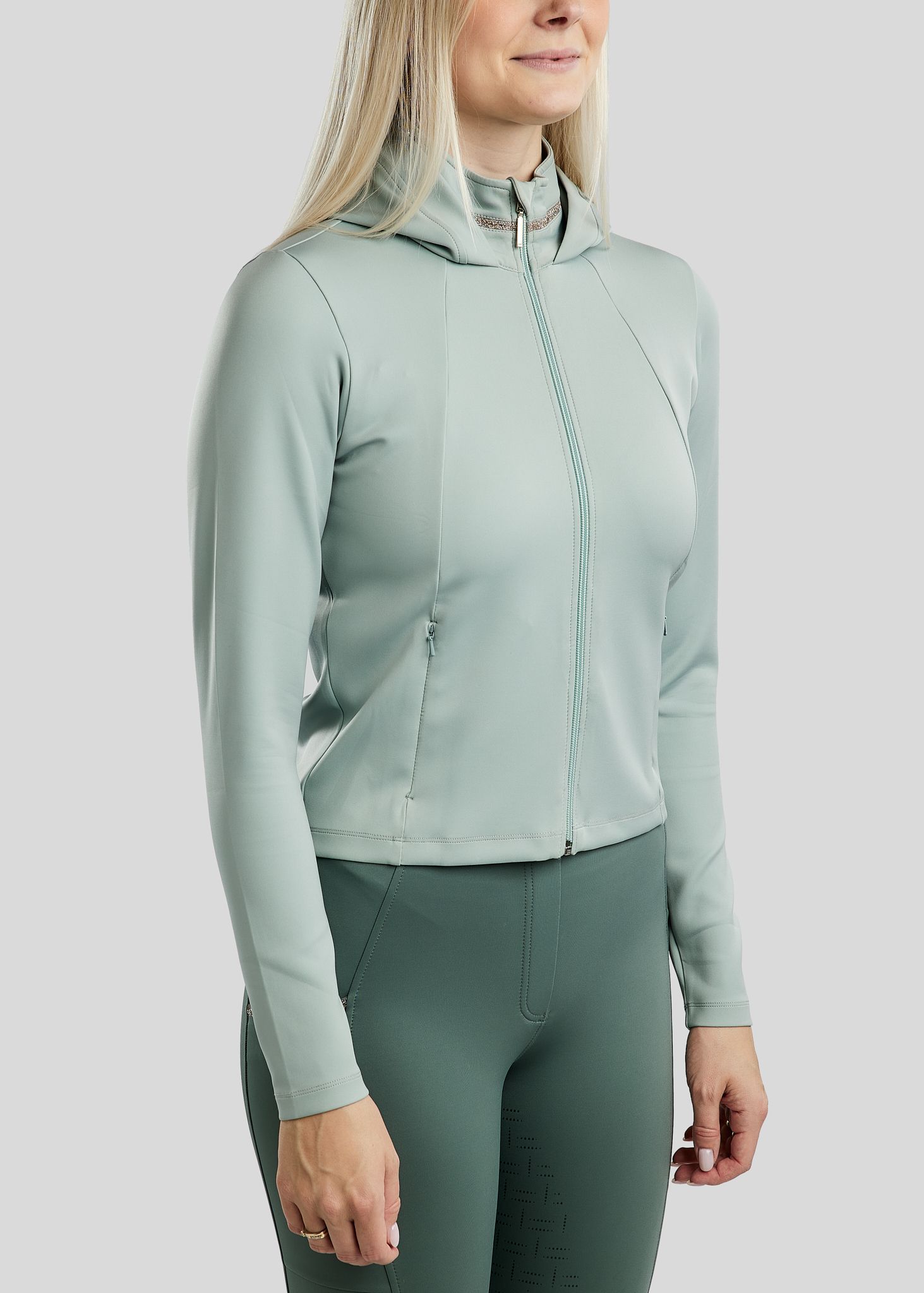 MoLila Jacket w. Champagne Crystal Tape and Crystals - Turin