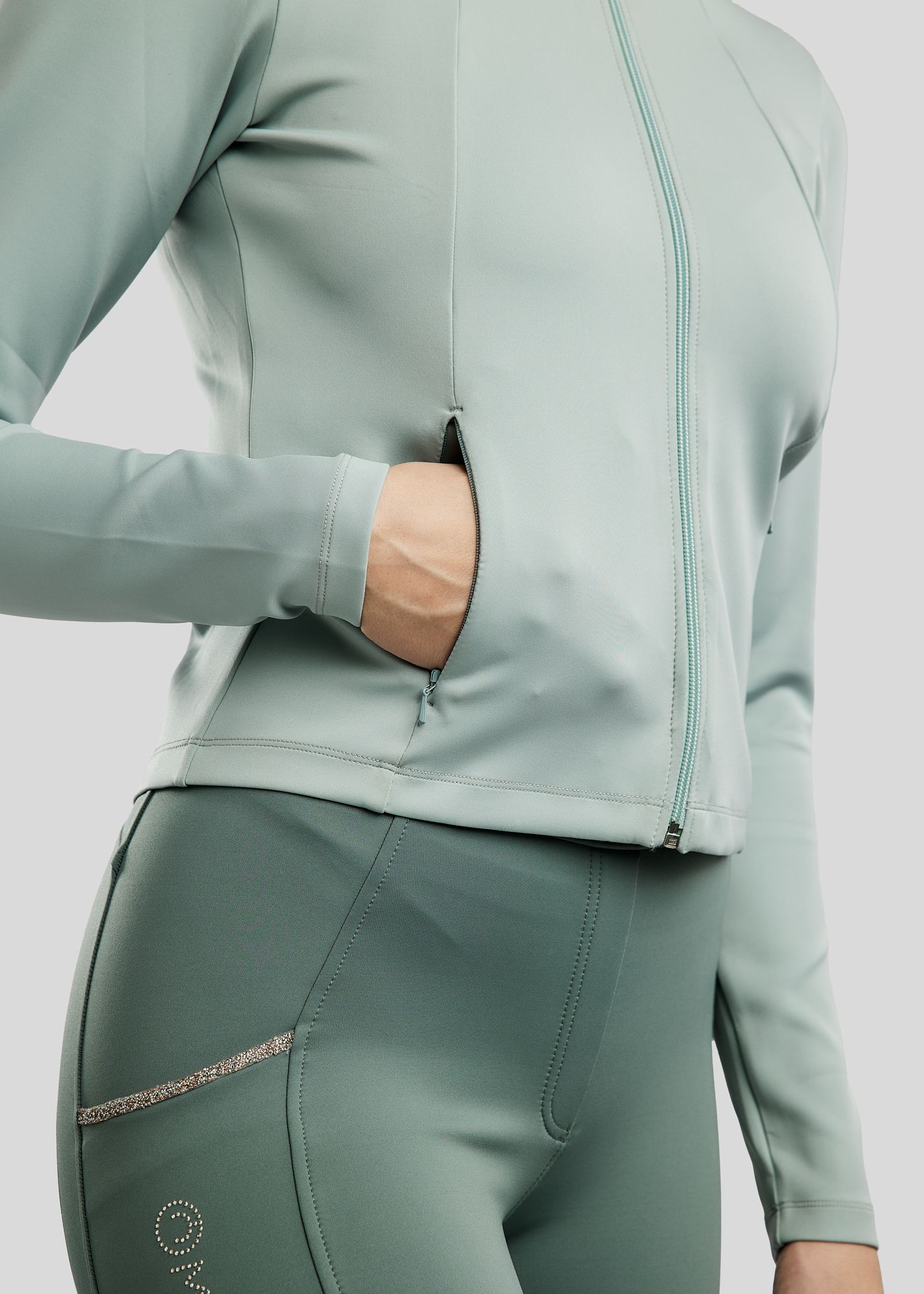 MoLila Jacket w. Champagne Crystal Tape and Crystals - Turin