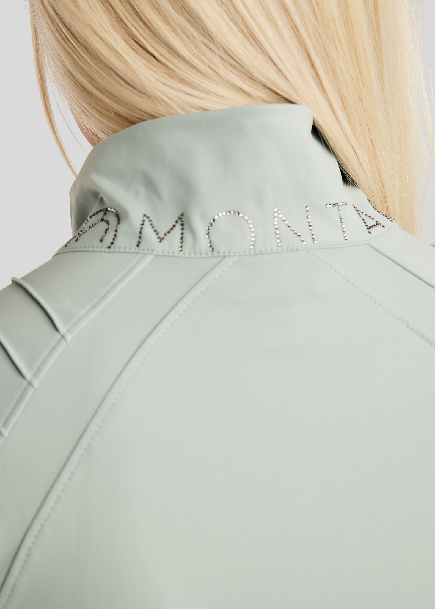 MoPearl Jacket w. Pintucks and Gun Metal Crystals - Turin