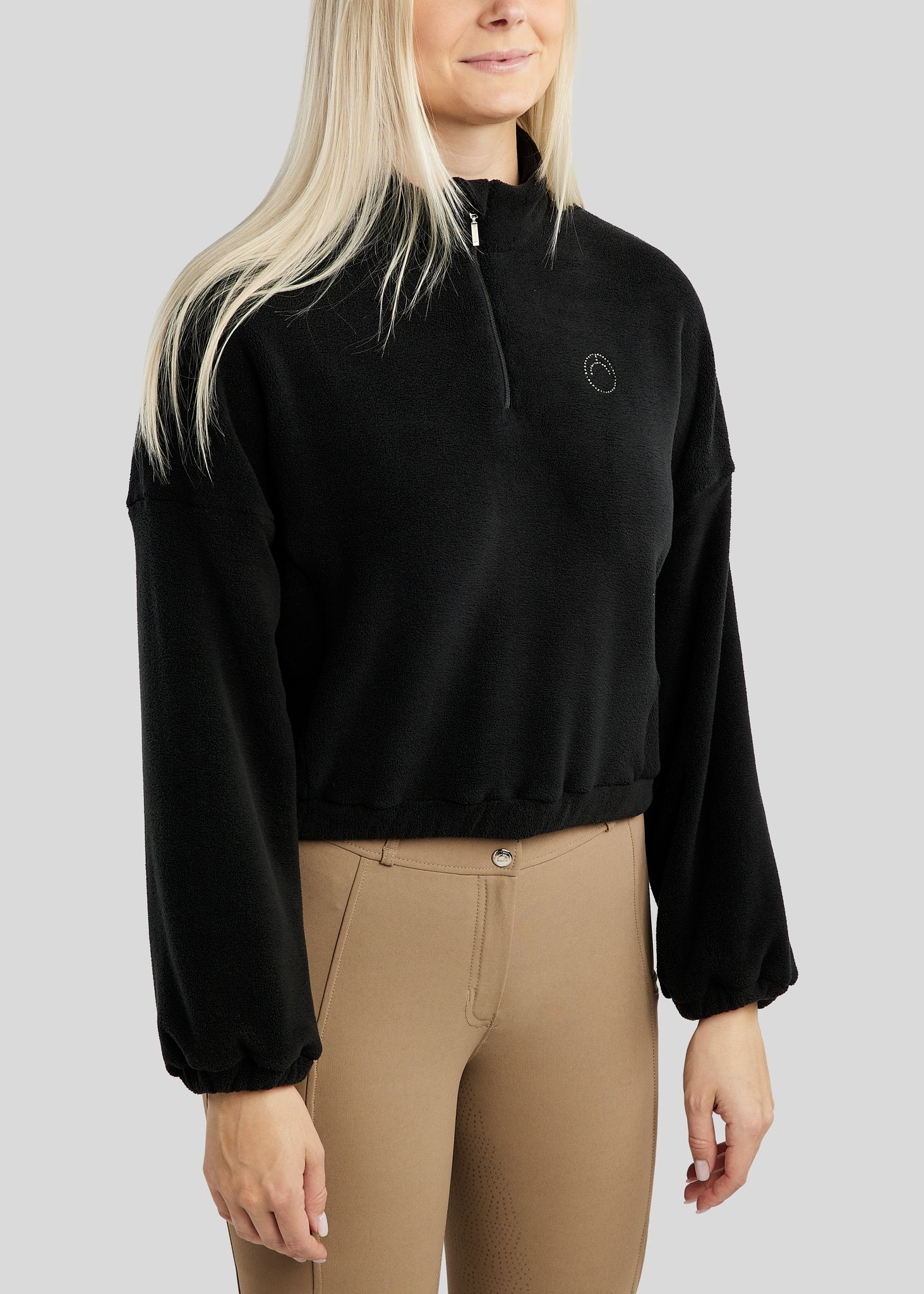 MoEllia Q-Zip Fleece - Black 