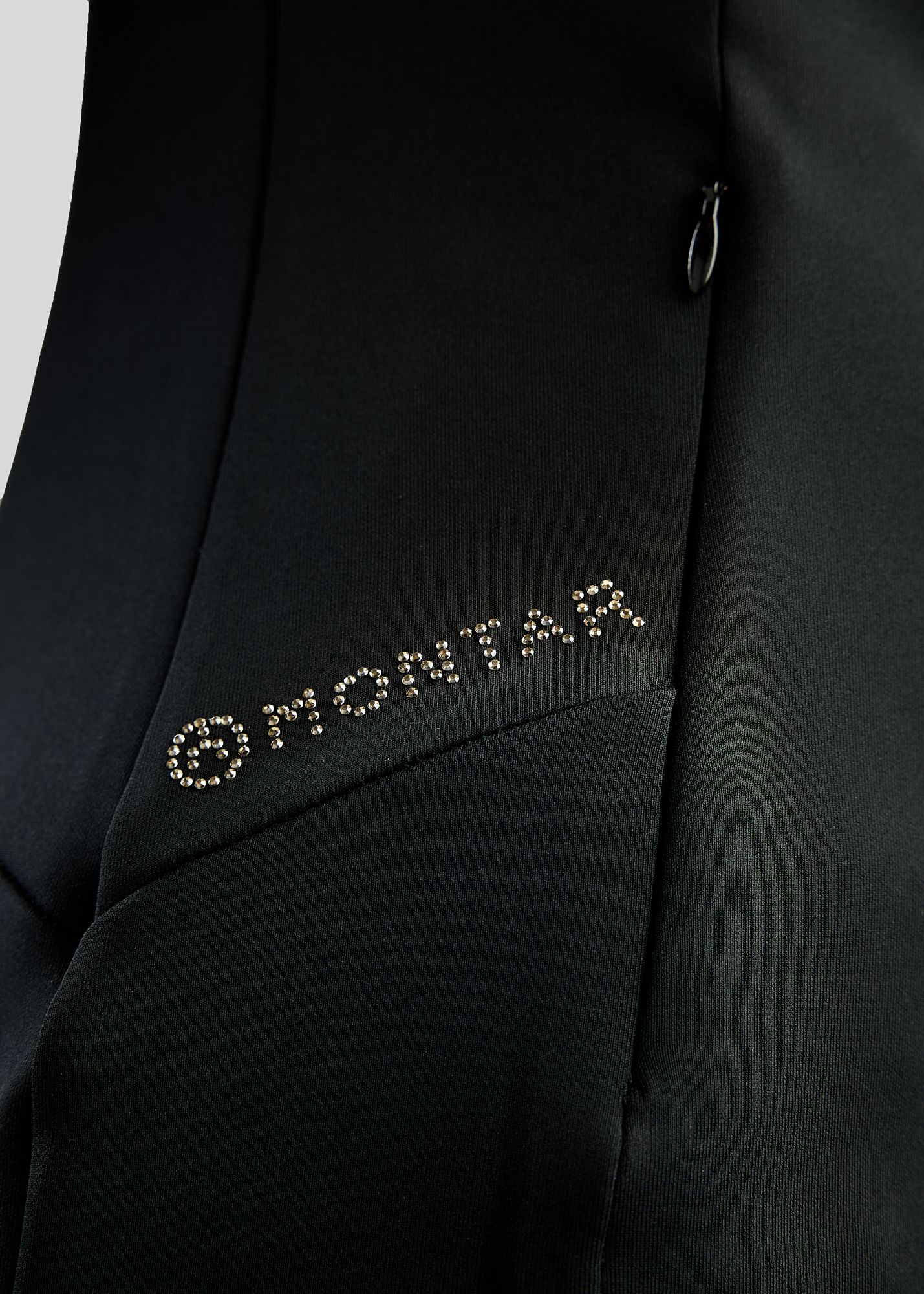 MoEverline Full Zip Jacket w. Golden Quartz Crystals - Black 