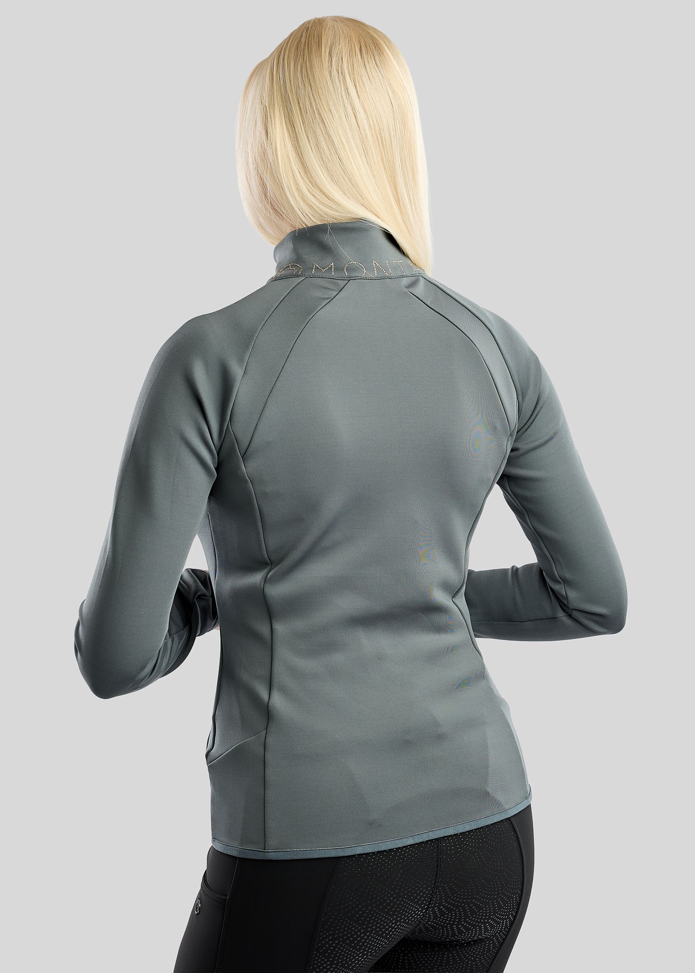 MoEverline Full Zip Jacket w. Golden Quartz Crystals - Dark Slate 