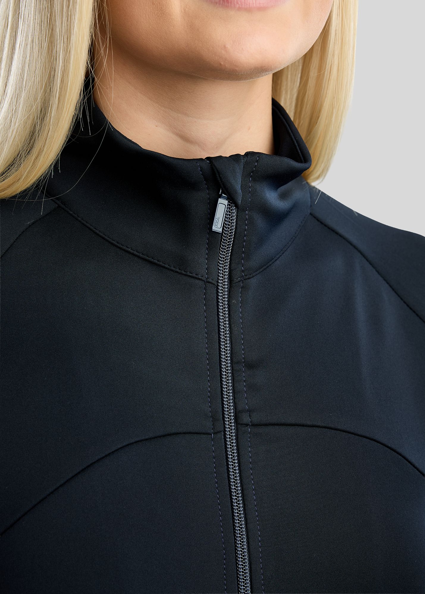 MoEverline Full Zip Jacket w. Golden Quartz Crystals - Navy 