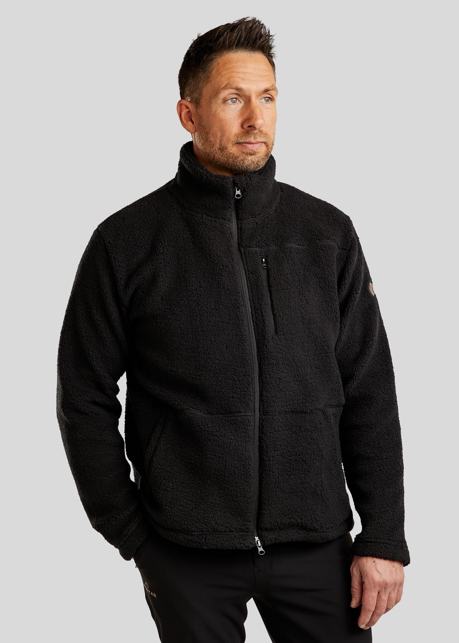 MoCharlie Herre Teddy Jakke - Sort 