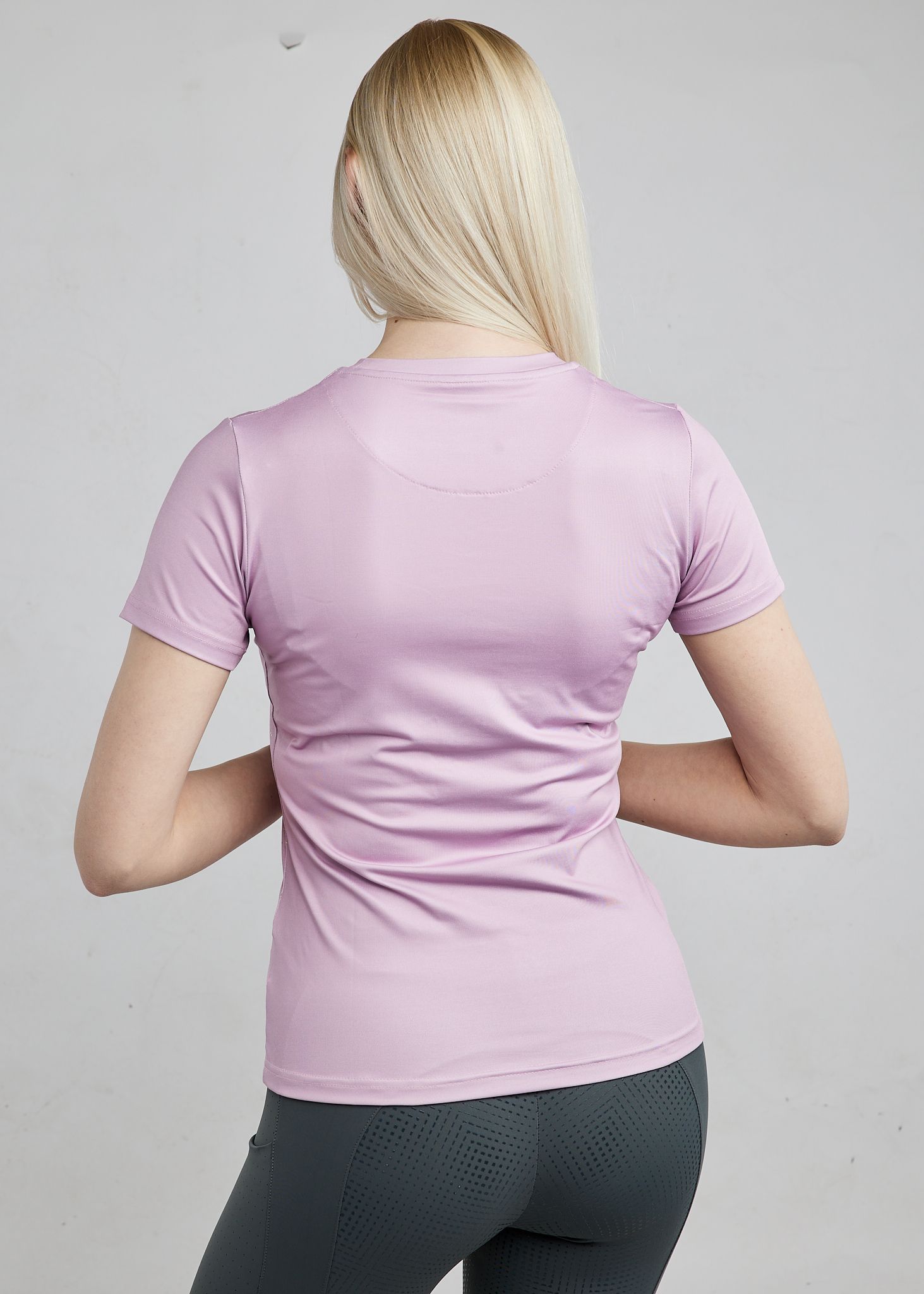 MoCille Tee w. Champagne Print - Candy Pink