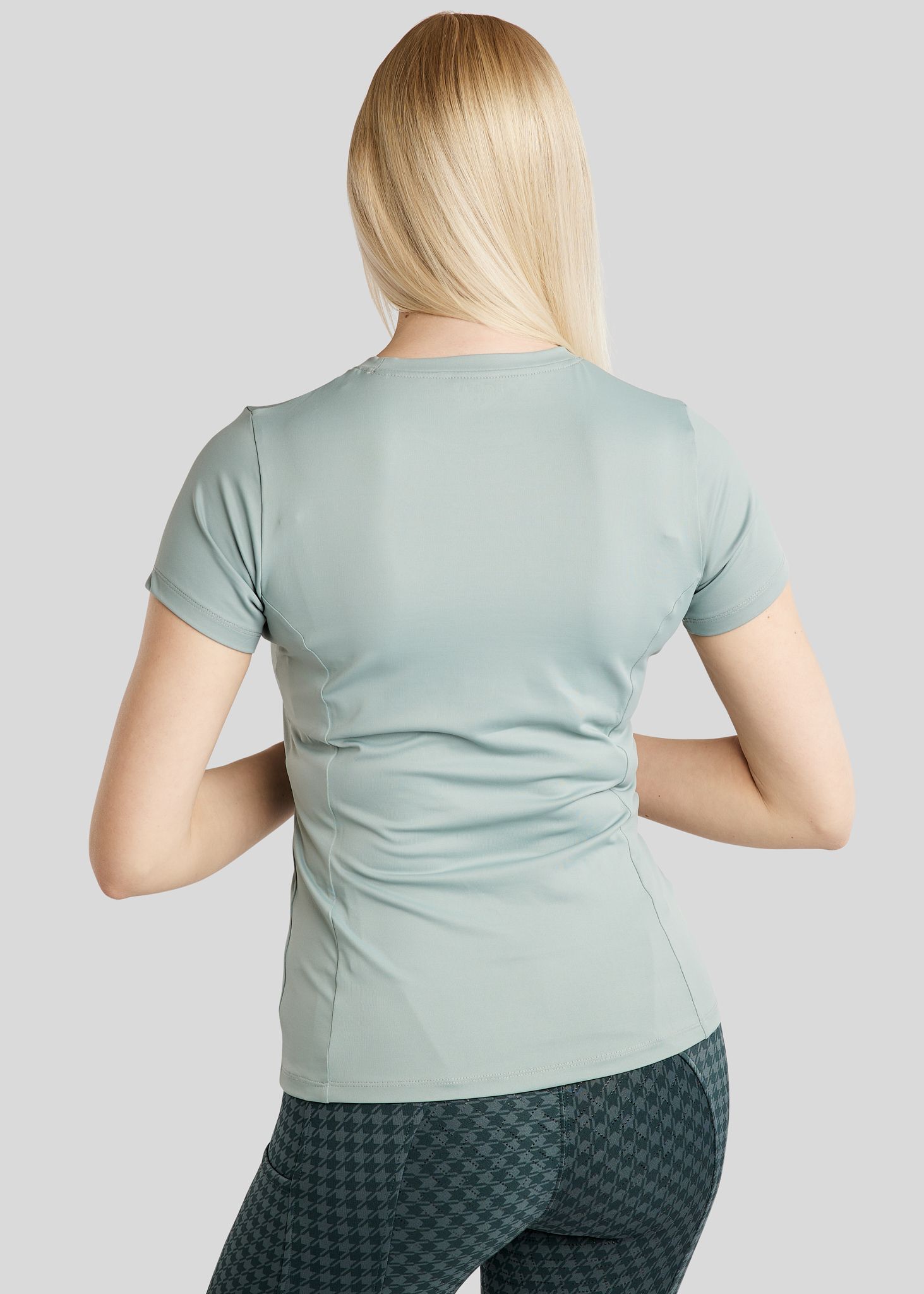 MoHannah SS Tee w. Frontprinted Houndstooth Logo - Turin