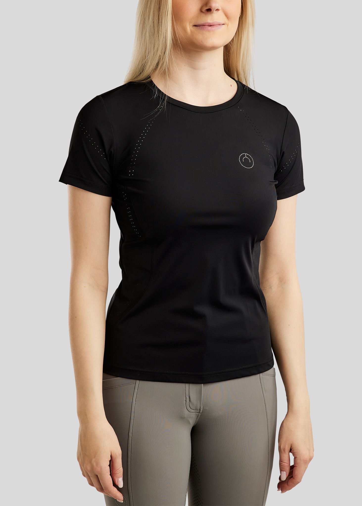 MoZike REFINED Tee w. Lasercut - Black